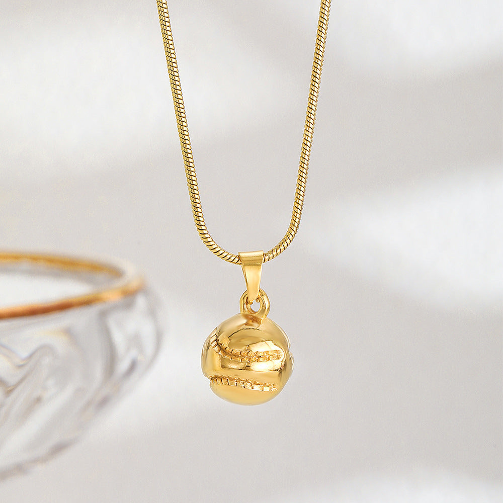 Curaçao Steel basketball football Necklace
