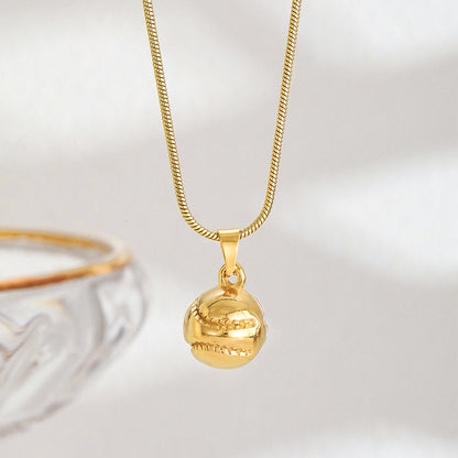 Curaçao Steel basketball football Necklace