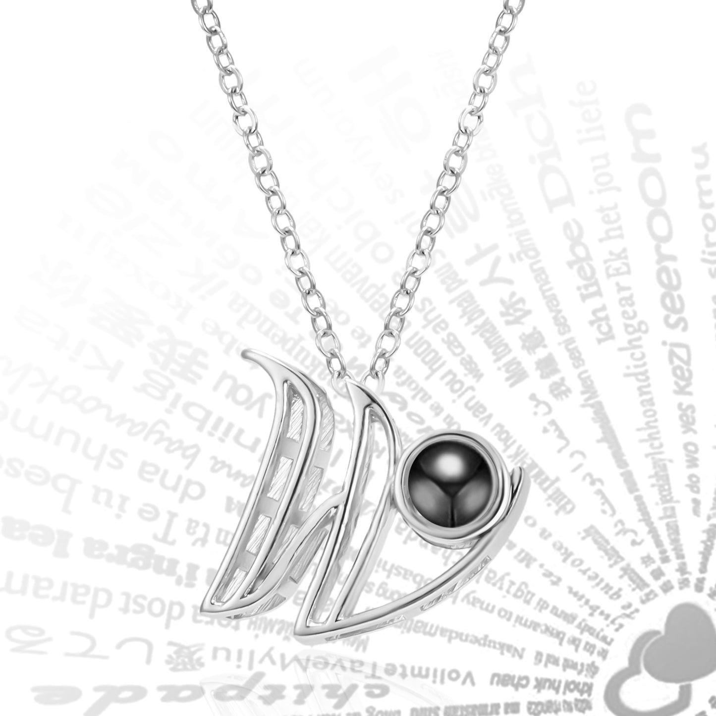 Curaçao Letters Pendant Languages Necklace