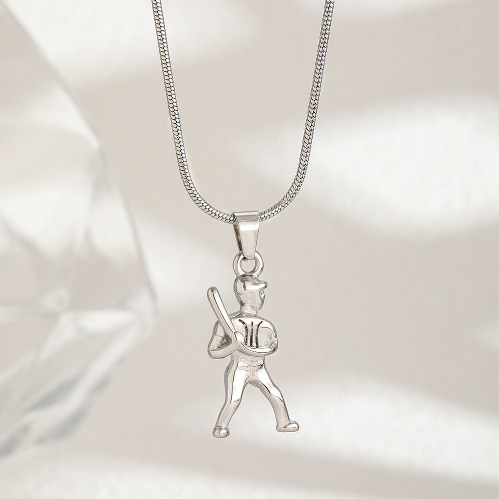 Curaçao Steel basketball football Necklace