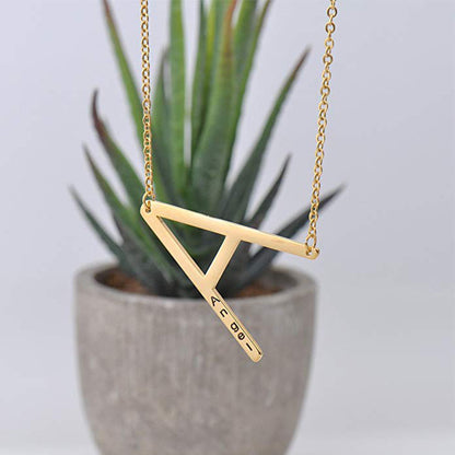 Curaçao Letter Steel english Necklace