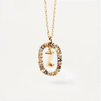 Curaçao colored rhinestone necklace