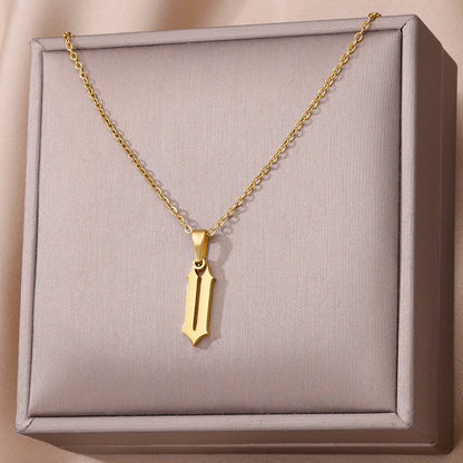 Curaçao Letter Ancient English Necklace