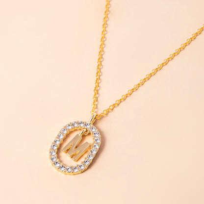Curaçao Letter Crystal necklace