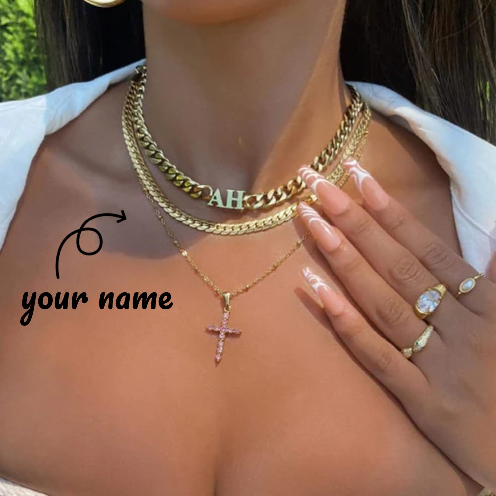 Curaçao Letter Creative Custom Necklace