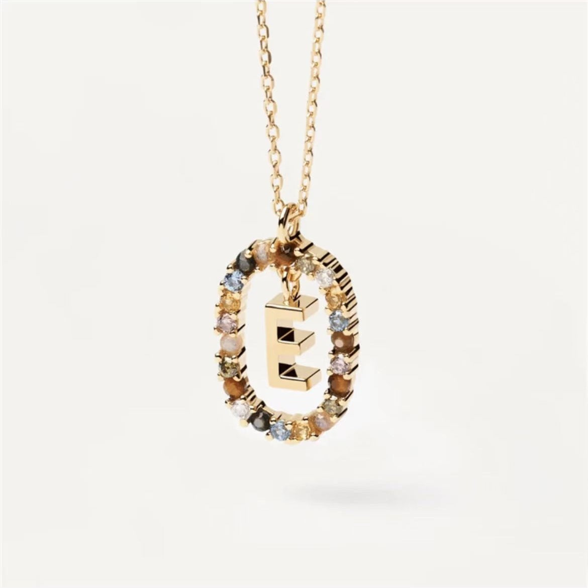 Curaçao colored rhinestone necklace