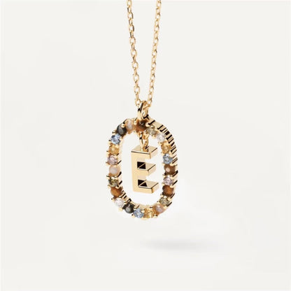 Curaçao colored rhinestone necklace
