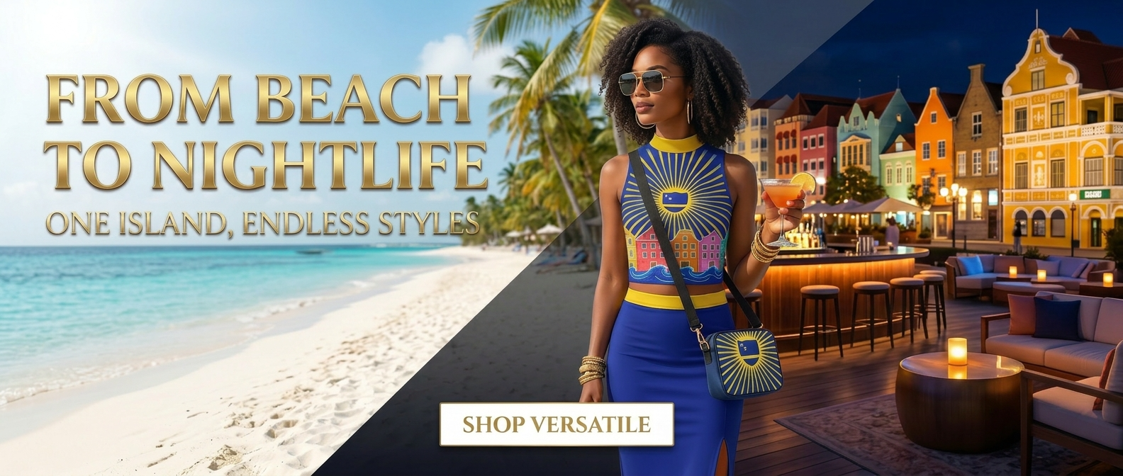 Curaçao Style beach to nightlife Caribbean fashion hero banner