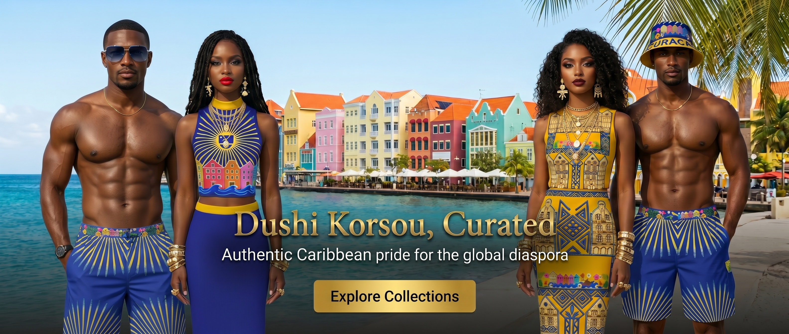 Dushi Korsou curated Curaçao fashion collection hero banner