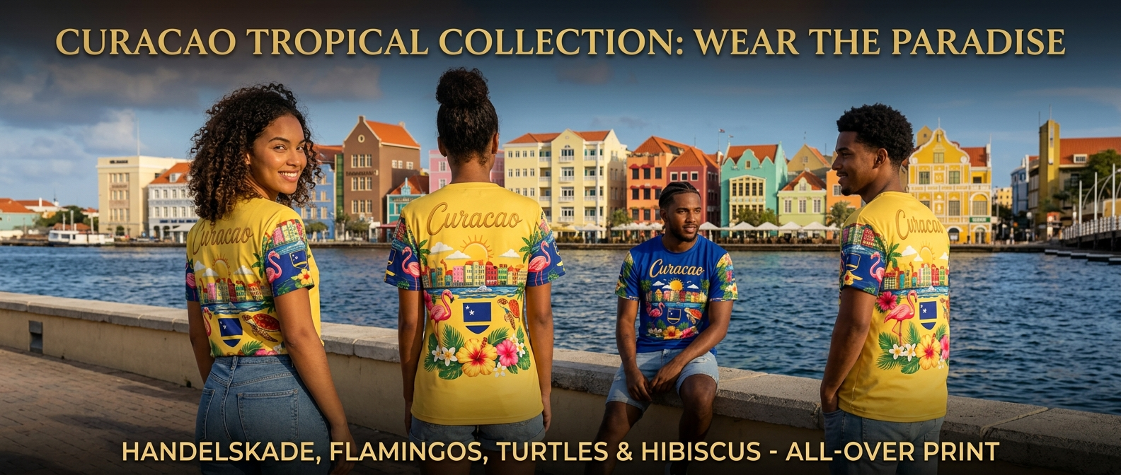 Curaçao tropical t-shirt collection Handelskade hero banner