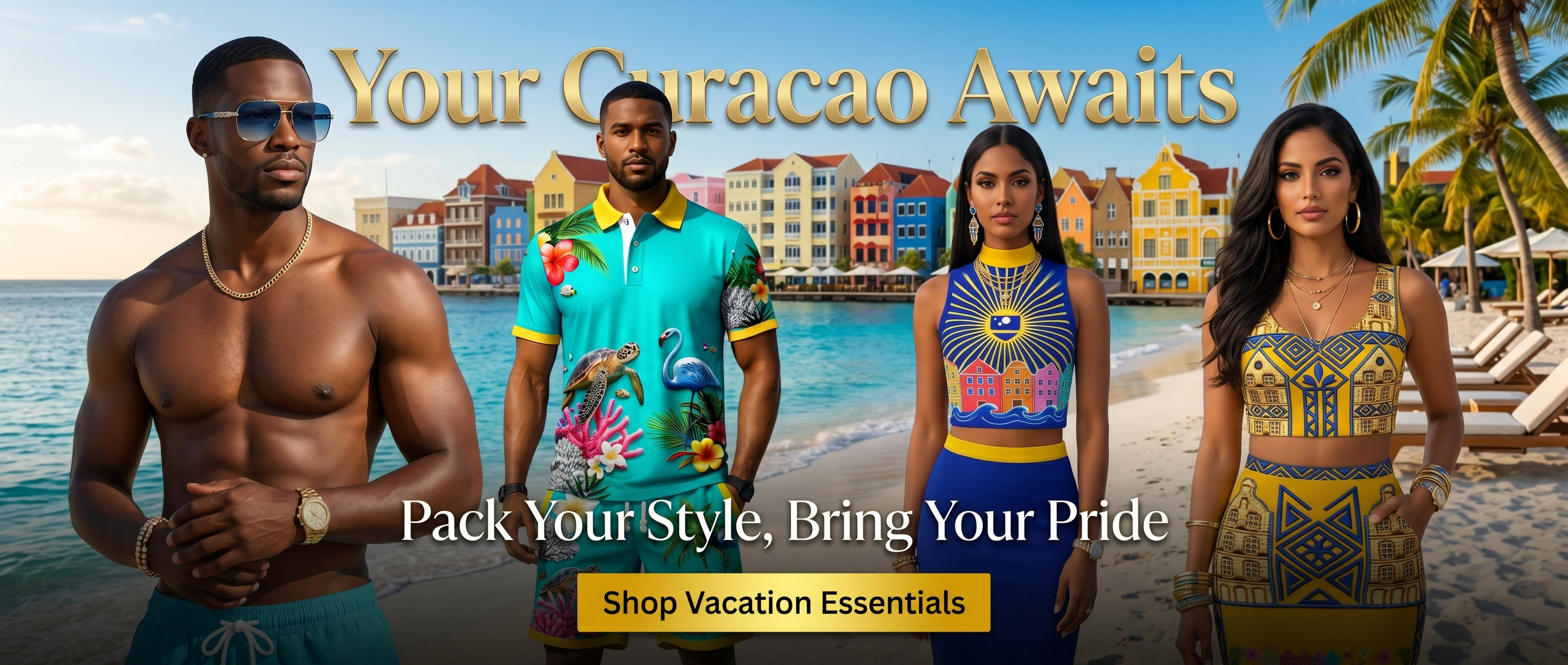 Your Curaçao awaits fashion and vacation essentials hero banner