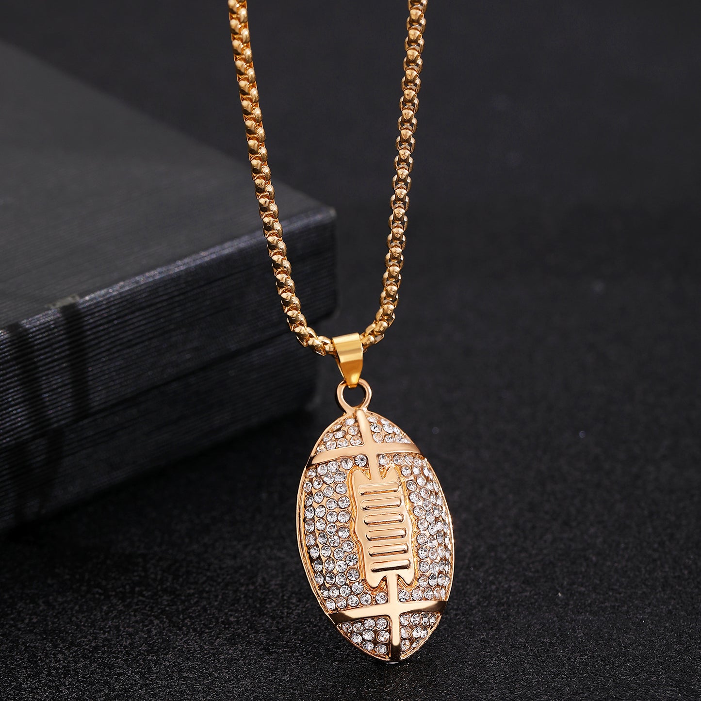 Curaçao football pendant necklace