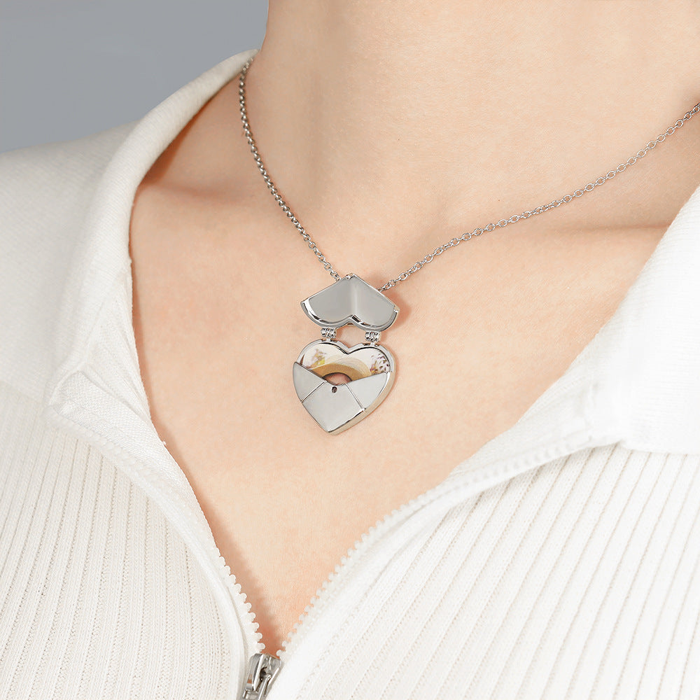 Curaçao Heart creative diy Necklace