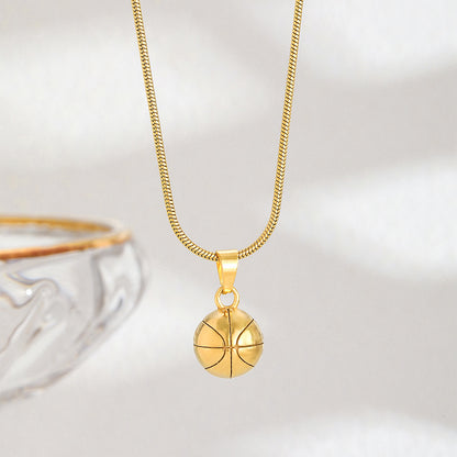 Curaçao Steel basketball football Necklace