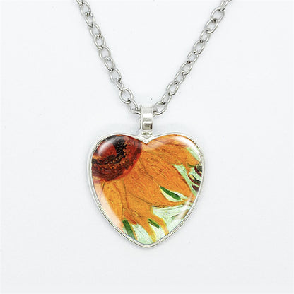 Curaçao Heart artistic style Necklace