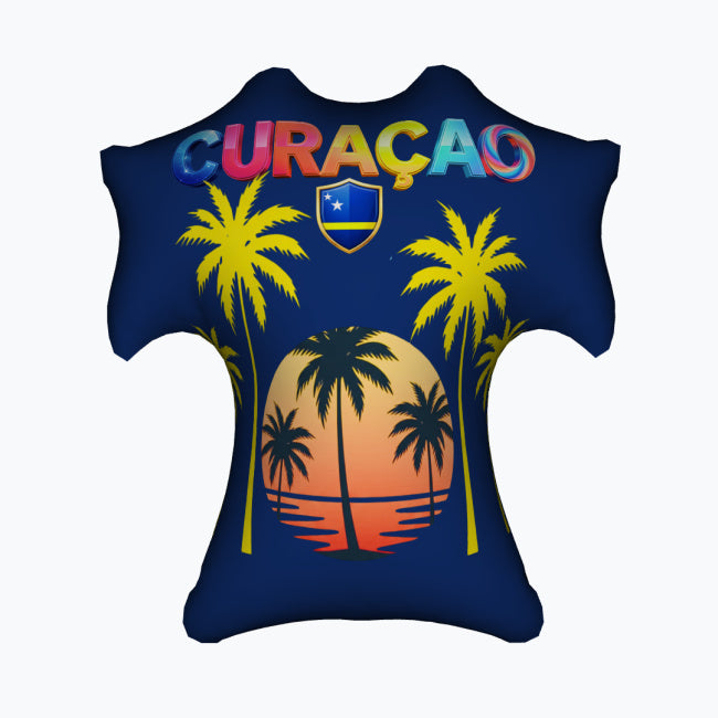 Curaçao Football Jersey Decorative Pillow