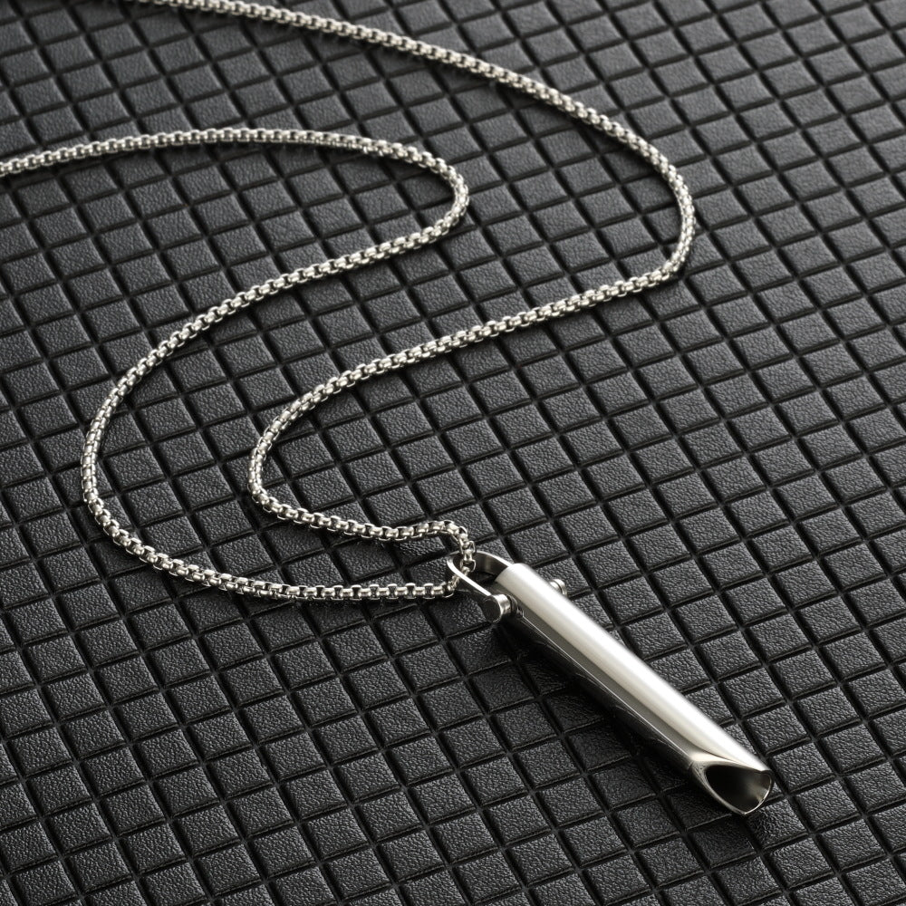 Curaçao Steel adjustable breathing Necklace