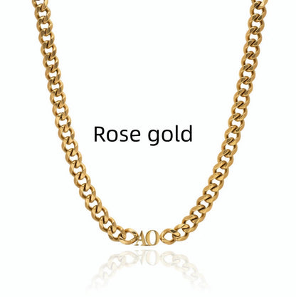 Curaçao couples initial name Necklace