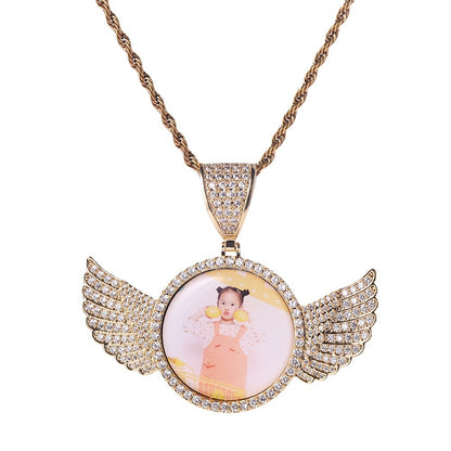Curaçao Angel wings frame Necklace