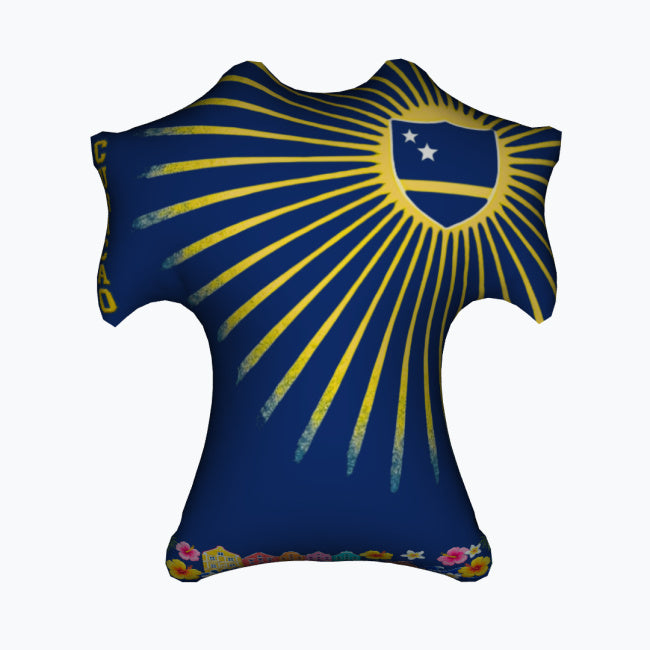Curaçao Football Jersey Decorative Pillow