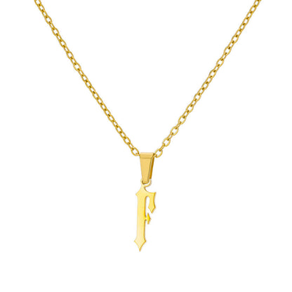 Curaçao Letter Ancient English Necklace