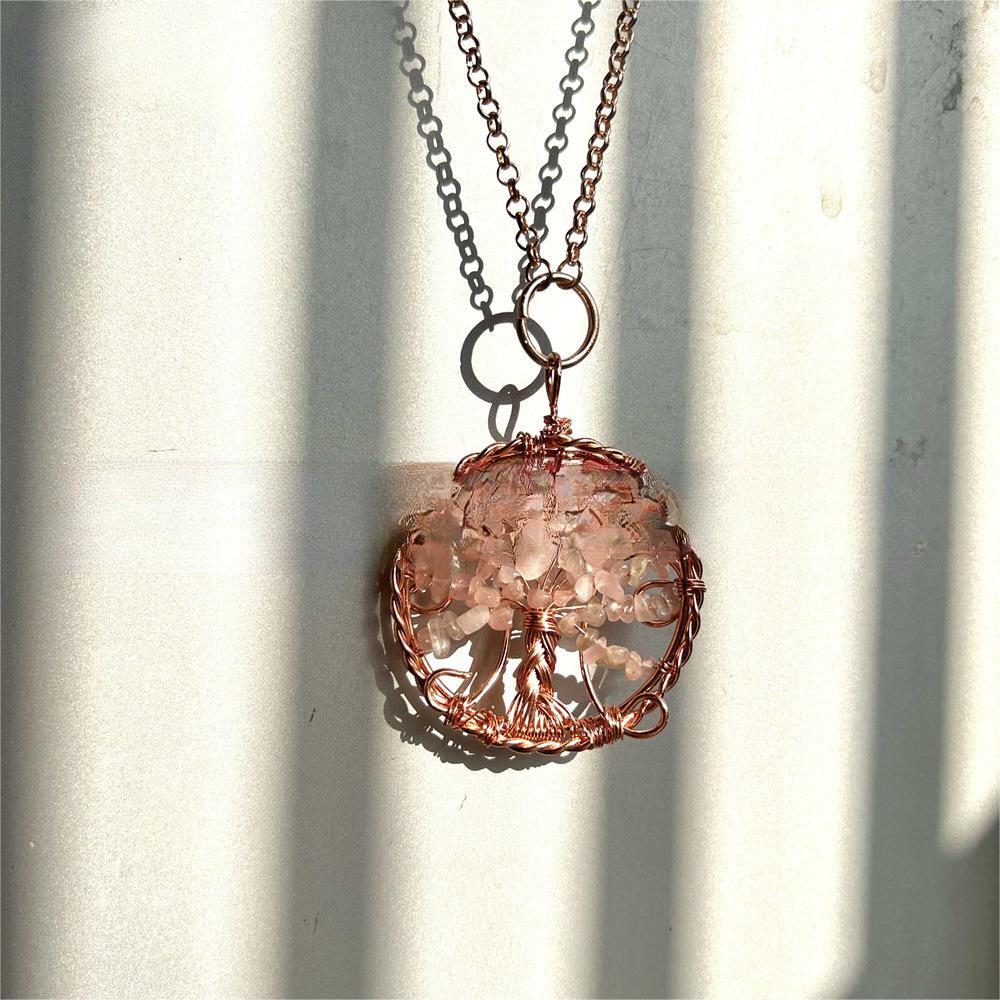 Curaçao Crystal crushed stone Necklace