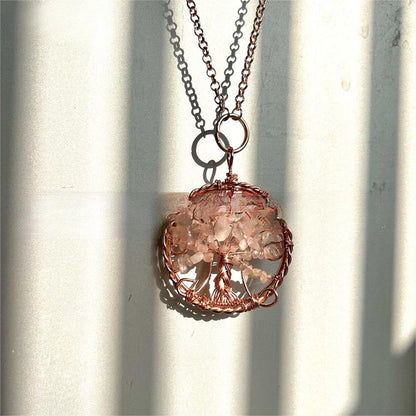 Curaçao Crystal crushed stone Necklace