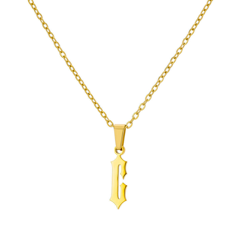 Curaçao Letter Ancient English Necklace