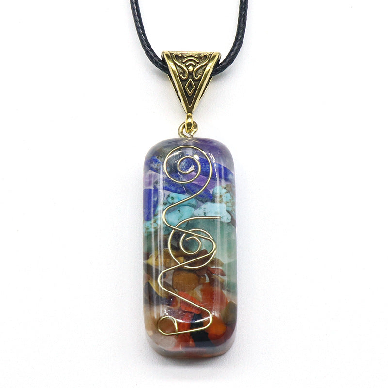 Curaçao colorful gravel necklace