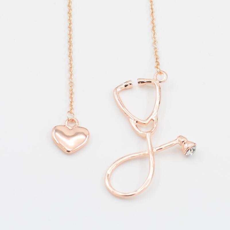 Curaçao creative ecg stethoscope Necklace