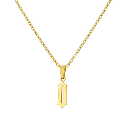 Curaçao Letter Ancient English Necklace
