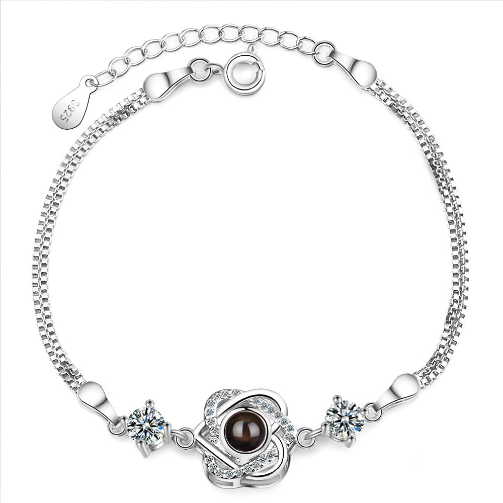 Love Memory Projection Heart-shaped Bracelet