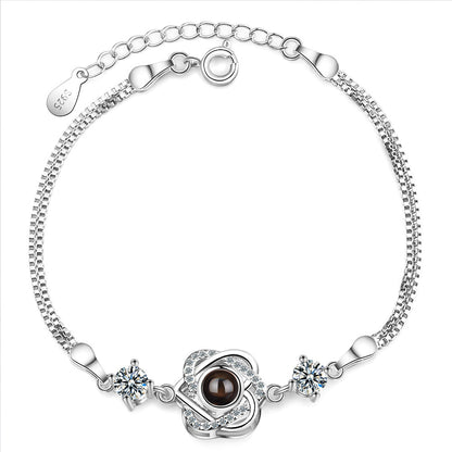 Love Memory Projection Heart-shaped Bracelet