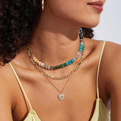 Curaçao Beach Handmade beaded Necklace