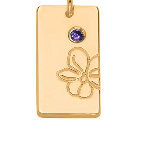 Curaçao blossom birth flower Necklace