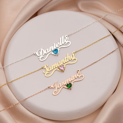 Curaçao Crystal Steel personalized Necklace
