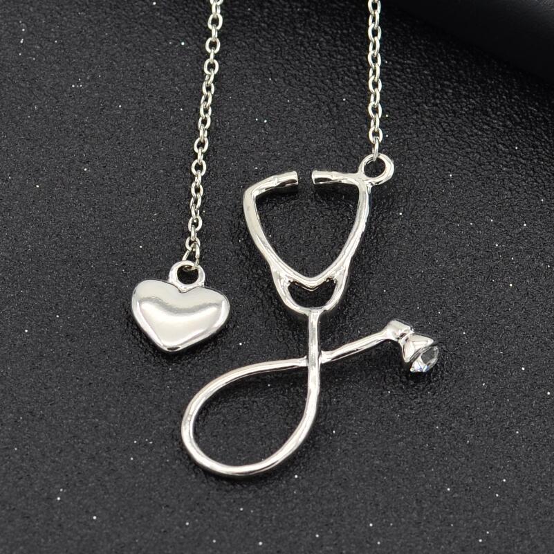 Curaçao creative ecg stethoscope Necklace