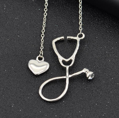 Curaçao creative ecg stethoscope Necklace