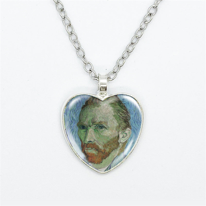 Curaçao Heart artistic style Necklace