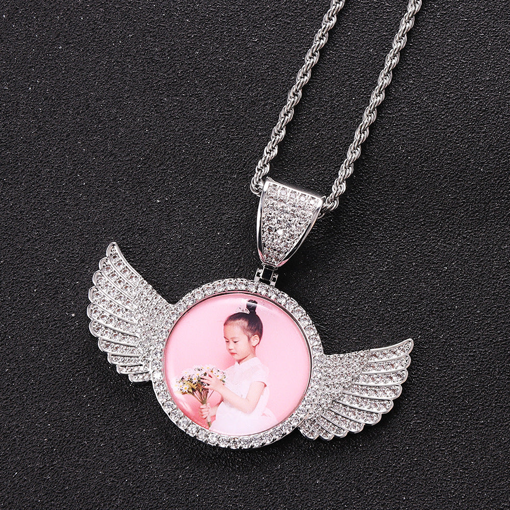 Curaçao Angel wings frame Necklace