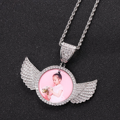 Curaçao Angel wings frame Necklace