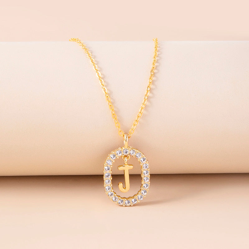 Curaçao Letter Crystal necklace
