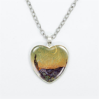 Curaçao Heart artistic style Necklace